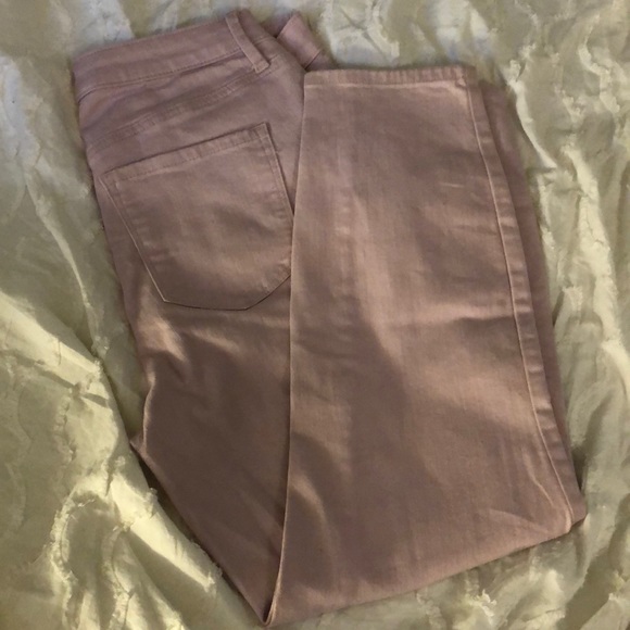 Talbots Denim - Talbots High Waist Jegging Crop Light Pink Jeans